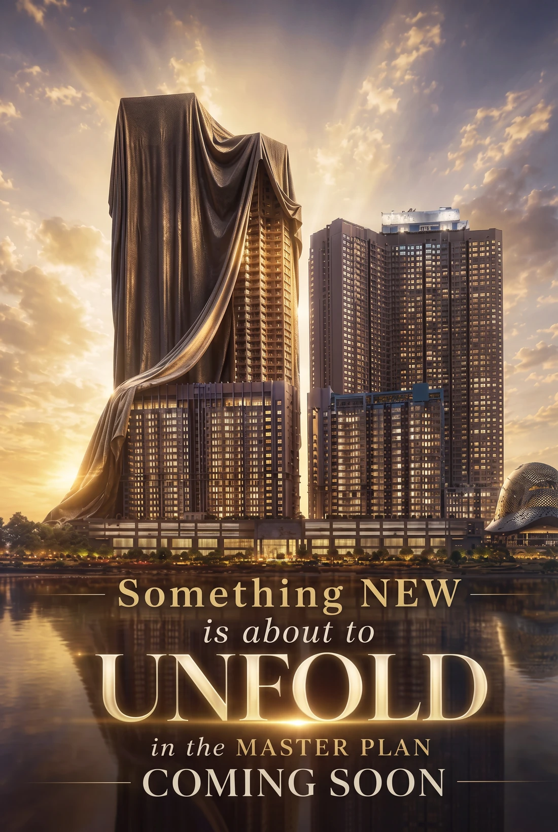 Lighthauz 2 waterfront master plan Unfold teaser poster